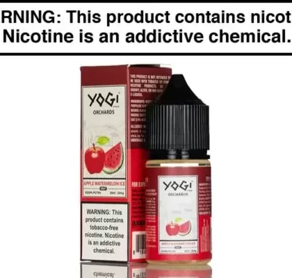 APPLE WATERMELON ICE BY YOGI ORCHARDS SALT 30ML - Vape Product, Vape Product (2BF123)