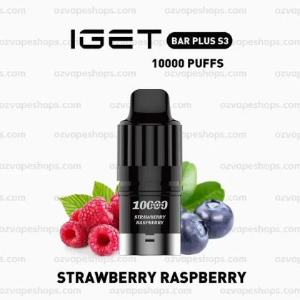 IGET Bar Plus S3 Pod – Strawberry Raspberry - Ozvapeone
