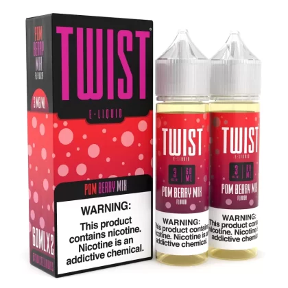 TWIST E-Liquid - Pom Berry mix - 120ML E-Liquid (Twin 60ML Pack) - 0MG