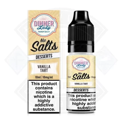 Dinner Lady Nic Salt – Desserts – Vanilla Tart 10ml