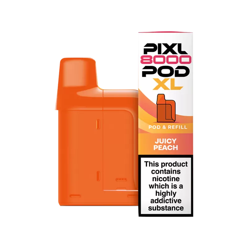 Juicy Peach Pixl 8000 Refill Pack - Vapeshop Co