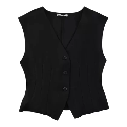 Women’s V-Neck Ponte Vest