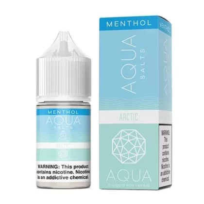 Sale $8.50 – Aqua Synthetic Nicotine Arctic 30ml Nic Salt Vape Juice