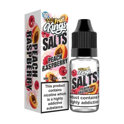 Peach Raspberry Fruit Kings 10ml Nic Salt E Liquid