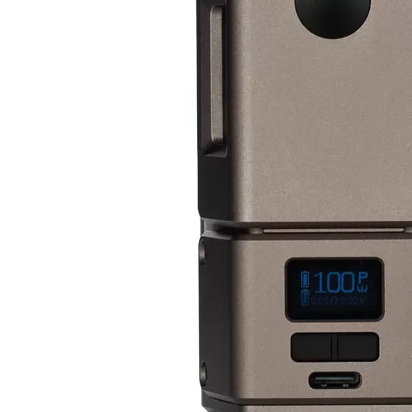 Dovpo x Across Ethos Dual 18650 100W Boro Box Mod Kit (DISCONTINUED) - Desert Yellow - Image 2
