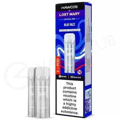 Blue Razz Hawcos x Lost Mary Crystal Pro Prefilled Pods - Ecigpremium