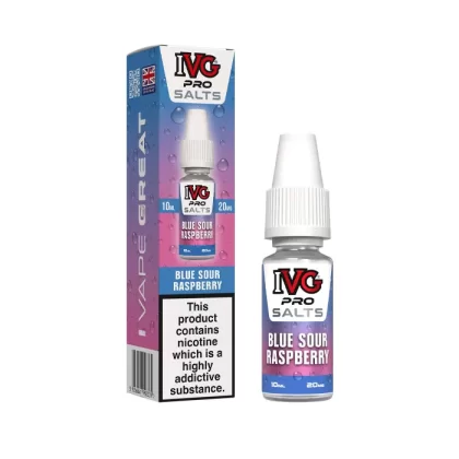 Blue Sour Raspberry Nic Salt E-Liquid by IVG Pro - 20 mg - High Strength