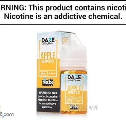 REDS MANGO APPLE ICED BY 7 DAZE SYNTHETIC SALT 30ML - Vapejuice
