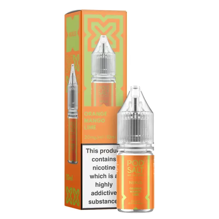 Orange Mango Lime – Pod Salt Nicotine Salt E Liquid – 10ml – TPD - Vapestorm Co