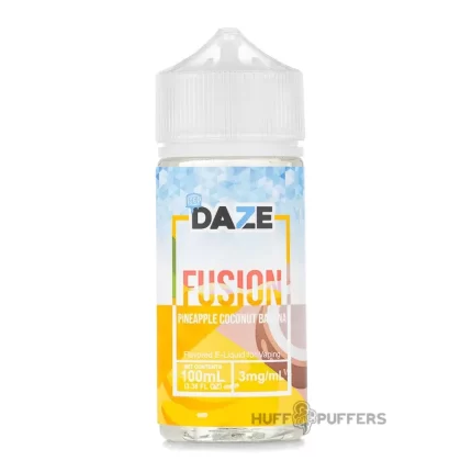 Daze Fusion – Pineapple Coconut Banana Iced 100mL - Nicotine Strength#0mg>3mg>6mg