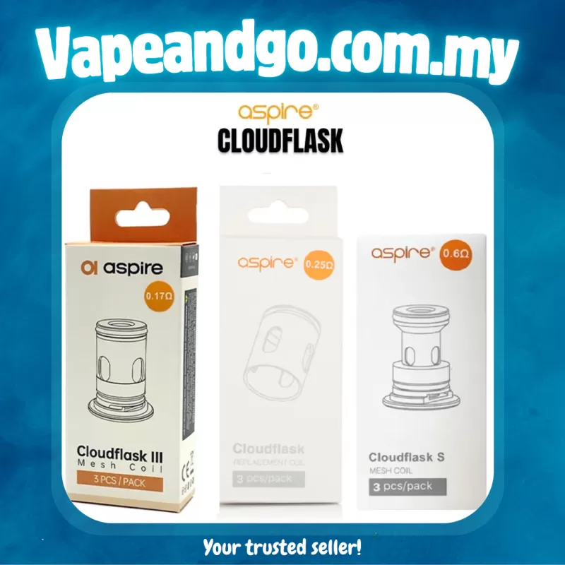 Aspire CloudFlask OCC Mesh Coils 0.17 Ω / 0.25 Ω / 0.6 Ω - Vape Product, Vape Product