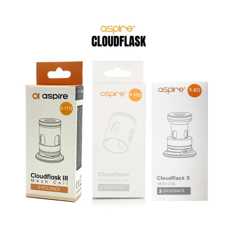 Aspire CloudFlask OCC Mesh Coils 0.17 Ω / 0.25 Ω / 0.6 Ω - Vape Product, Vape Product - Image 2