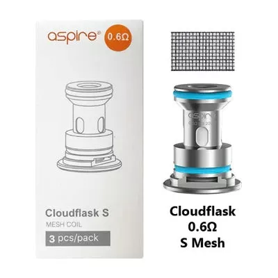 Aspire CloudFlask OCC Mesh Coils 0.17 Ω / 0.25 Ω / 0.6 Ω - Vape Product, Vape Product - Image 3