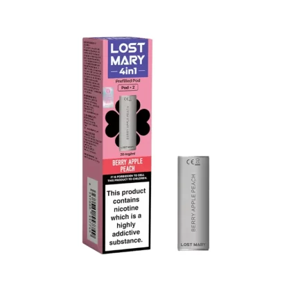 Lost Mary 4in1 Berry Apple Peach Pods (2 Pack) - Nicotine Strength#20mg