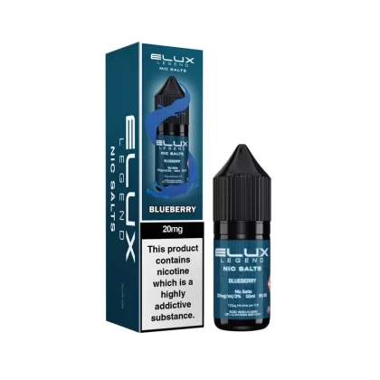 Elux Legend Nic Salt Blueberry E Liquid 10ml - Strength#10mg>20mg (3762DE)