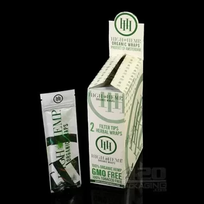 High Hemp Natural Organic Hemp Wraps 25/Box