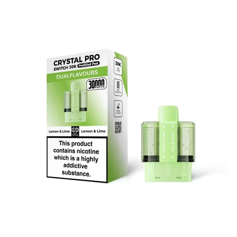 Crystal Pro Switch 30K Prefilled Pods - Blueberry Cotton Candy / Raspberry Cotton Candy - Image 2