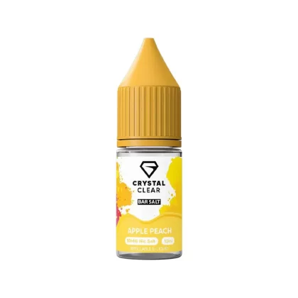 Crystal Clear Bar Salts Apple Peach Nic Salt Vape Juice - 10mg