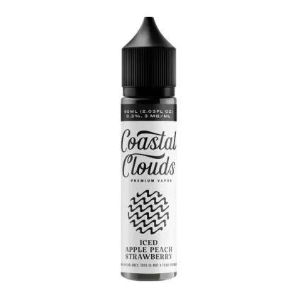 Apple Peach Strawberry Iced Coastal Clouds E-Juice - Site#VAP~Nicotine#3mg>6mg~Size#Single