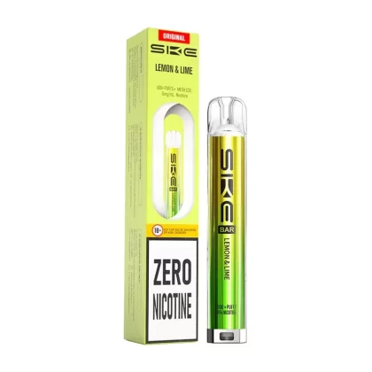 SKE Bar 600 Zero Nicotine Prefilled Pod Kit Lemon Lime - Strength#20mg