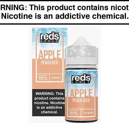 PEACH APPLE ICED BY REDS E JUICE 60ML/100ML - Vapejuice