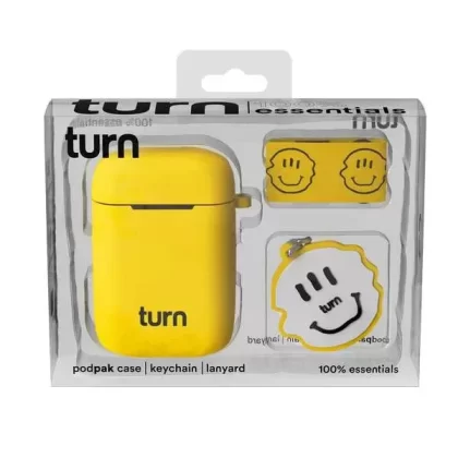 Turn Hemp 100% Essentials Kit – Smiley Podpak Silicone Case - colors#Black>White>Light Blue>Purple>Red>Neon Green>Aqua>Duck Green>Peach>Orange>Yellow>Lavender>Pink