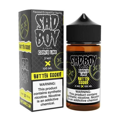 SADBOY E-Liquid - Butter Cookie 100ML - Cookie Line Series - 0MG