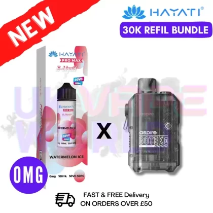Watermelon ICE Hayati 30K Puff Zero Nicotine Vape Kit