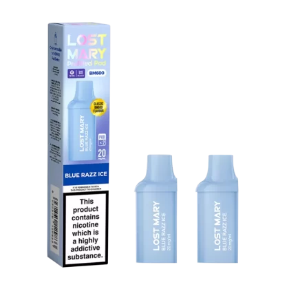 Blue Razz Ice Lost Mary BM600 Pods - Vapeshop Co