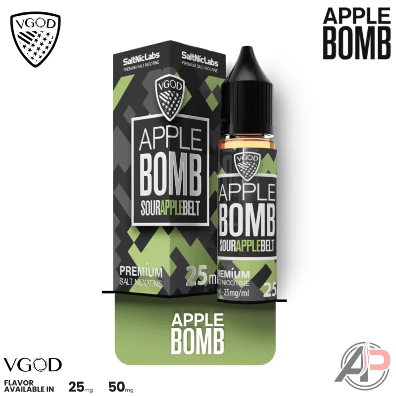 Vgod Apple Bomb Salt Nicotine 30mL - Image 2