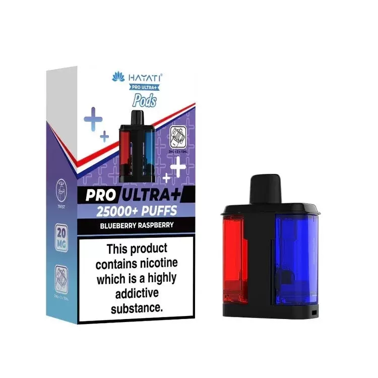 Hayati Pro Ultra Plus 25K Prefilled Pods - Blueberry Raspberry Lemon - Image 3