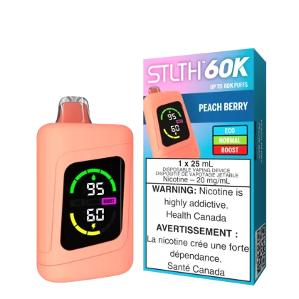 STLTH 60K - Peach Berry - 20 mg/mL (wholeseller) - Excise AB, 20 mg/mL - AB (29A1FA)