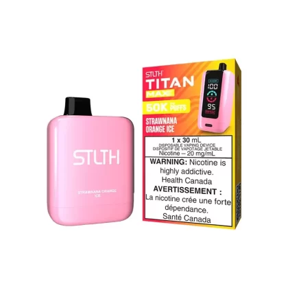 STLTH Titan Max Disposable Vape – 50k Puffs – Strawnana Orange Ice