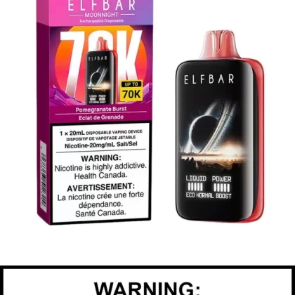 Pomegranate Burst Elf Bar MoonNight 70K Disposable Vape