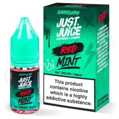 Red Mint Nic Salt E-Liquid by Just Juice - Ecigpremium