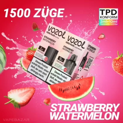Vozol Vista Plug – Strawberry Watermelon Prefilled Pod - Vapebazar