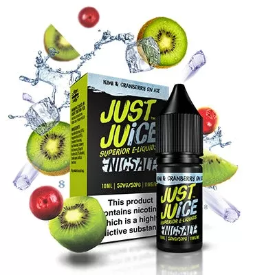 Kiwi & Cranberry On ICE by Just Juice Salts 10ml