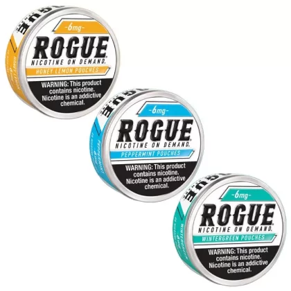 Rogue Nicotine Pouches - 6mg - Honey Lemon, 6mg - Cinnamon