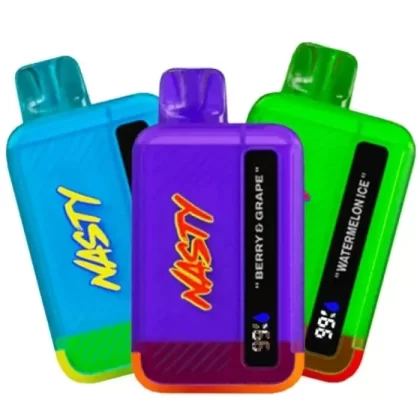 Nasty Bar DX8.5i Vape - Pack Count#Single Pack~Flavor#Aqua>Berry Grape>Blue Razz Ice>Dry Tobacco>Kiwi Passion Fruit Guava>Mango>Passion Fruit>Peach Ice>Rainbow Candy>Spearmint>Strawberry Ice