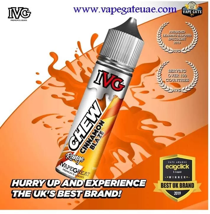 Chew Cinnamon Blaze 60ml E juice by IVG - Image 3