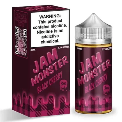 Jam Monster Black Cherry Vape e-Liquid 100mL - Beyondvape