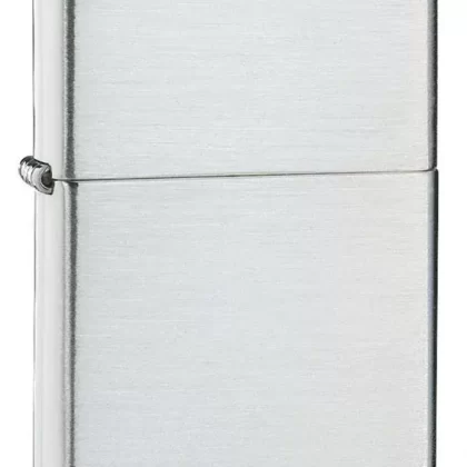 Zippo Lighter – Sterling Silver Brushed Finish