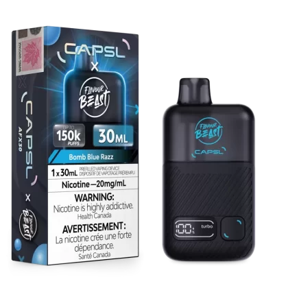 Capsl AFX30 Disposable 150K - Bomb Blue razz, Bussin Banana Ice