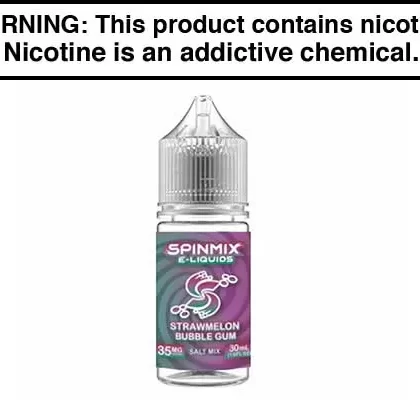 STRAWMELON BUBBLE GUM BY SPINMIX SALTS 30ML - Vapejuice