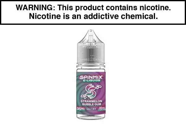 STRAWMELON BUBBLE GUM BY SPINMIX SALTS 30ML - Vapejuice