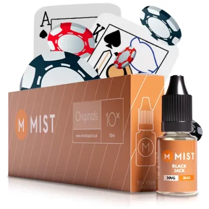 Black Jack E Liquid (10x10ml) - 70PG/30VG (Standard) / LOW 6mg