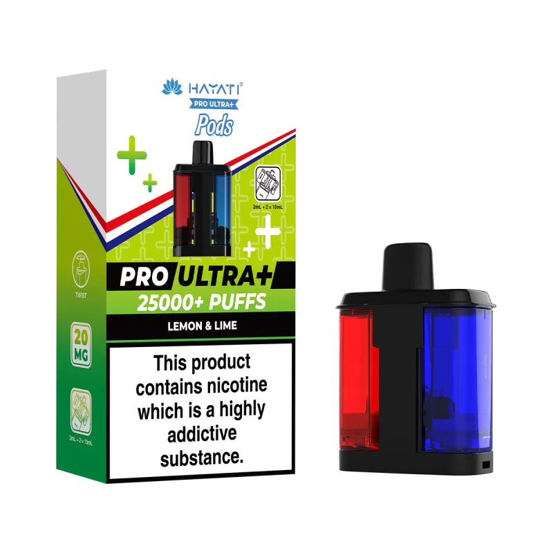 Lemon & Lime Hayati Pro Ultra Plus Refill Pack - 20mg - Vape Product