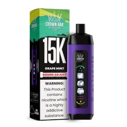 Grape Mint Al Fakher Crown Bar Ice Adjust 15k - Huffvape