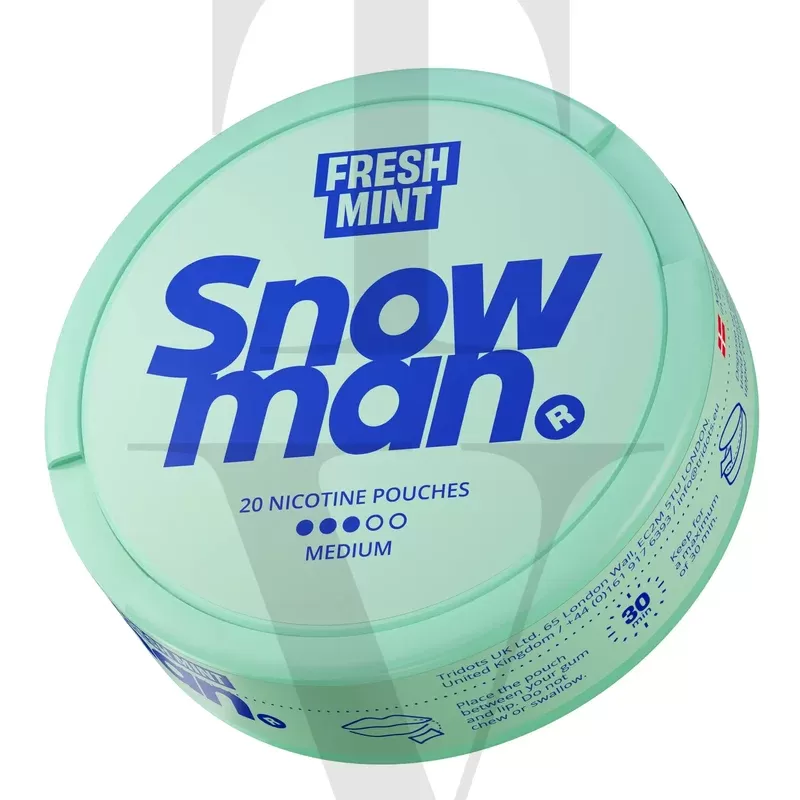 SNOWMAN FRESH MINT NICOTINE POUCHES