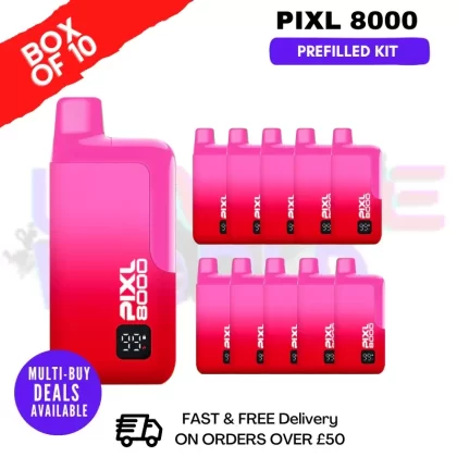CHERRY ICE Pixl 8000 Kits Box Of 10